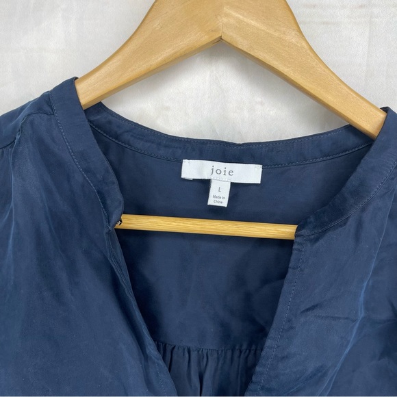 Joie • Blouse • 100% Curpo • Large • Blue • Lightweight - Picture 6 of 8